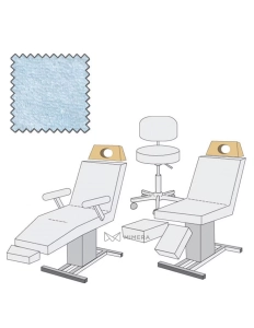 Cover under the head / forehead - with a hole - blue