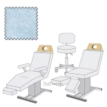 Potah pod hlavu / na čelo - s dírou - modrá