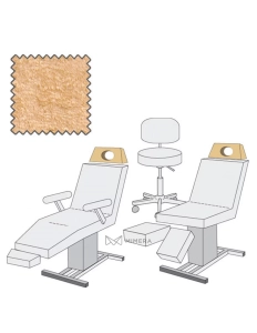 Cover under the head / forehead - with a hole - beige