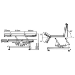 Electric physiotherapy bed EMERY SPLIT E1