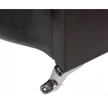 Kadeřnický mycí box GLAMI - černé umyvadlo, lesklá hnědo-černá