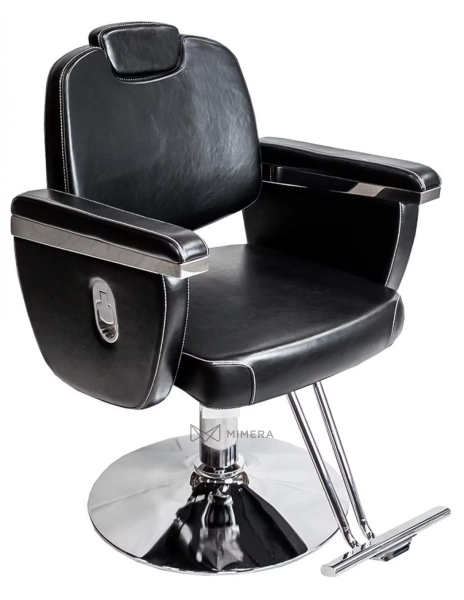 Kadeřnické křeslo ELVIS - lesklá černá