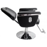 Kadeřnické křeslo ELVIS - lesklá černá