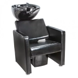 Shampoo chair LORA - shiny black