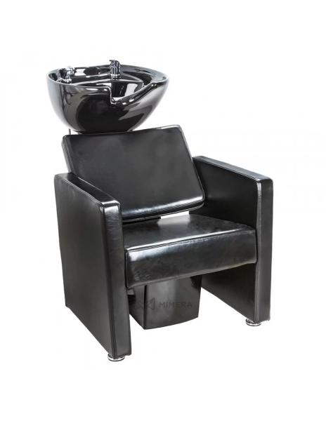 Shampoo chair LORA - shiny black