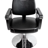 Kadeřnické křeslo ELVIS - lesklá černá