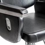 Kadeřnické křeslo ELVIS - lesklá černá