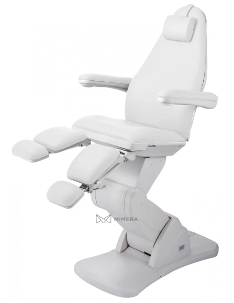 Electric Pedicure/Podology chair BARON E3 - white, Medical grade PVC