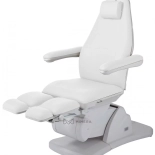 Electric Pedicure/Podology chair BARON E3 - white, Medical grade PVC