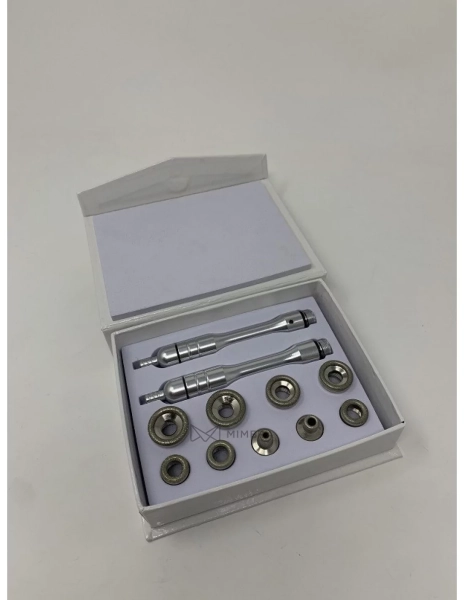 Spare heads for dermabrasion with holders