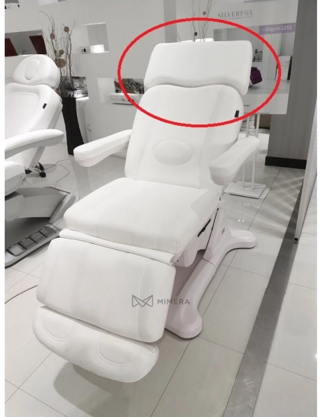 Replacement headrest for treatment beds NICO - WIDE