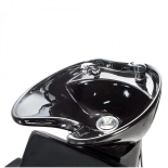 Shampoo chair LORA - shiny black