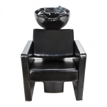 Shampoo chair LORA - shiny black