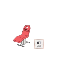 Protective cover for beds with hole - 60 cm - white