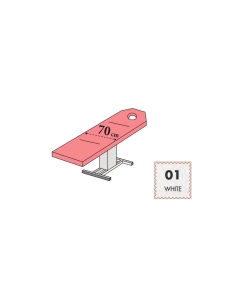 Protective cover for beds with hole - 70 cm - white