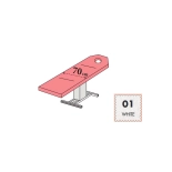 Protective cover for beds with hole - 70 cm - white