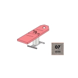 Protective cover for beds with hole - 70 cm - grey