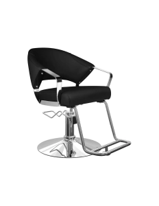 Fotel fryzjerski JANE - matowy czarny