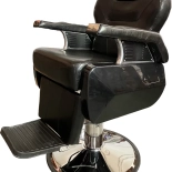 Barber křeslo LIMO - lesklá černá
