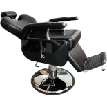 Barber křeslo LIMO - lesklá černá