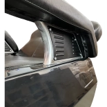 Barber křeslo LIMO - lesklá černá