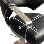 Kadeřnické křeslo JANE - matná černá