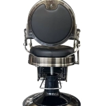 Retro barber chair RENOIR BRONZ - matt black