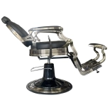 Retro barber chair RENOIR BRONZ - matt black