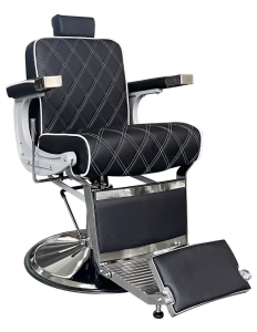 Barber chair CROSS PLUS - coarse black