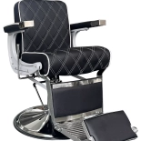 Barber křeslo CROSS PLUS - drsná černá