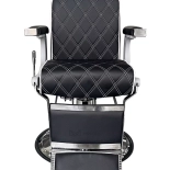 Barber křeslo CROSS PLUS - drsná černá