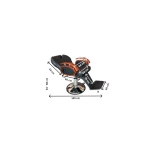 Barber chair SILK - matt black