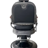 Retro barber chair CEZANNE GREY - matt black