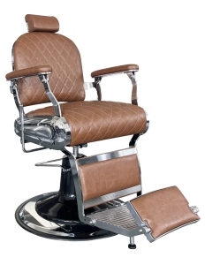 Retro barber chair ELEGANCE - copper brown