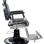 Retro barber křeslo ELEGANCE - matná černá