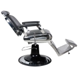 Retro barber křeslo ELEGANCE - matná černá