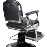 Retro barber křeslo ELEGANCE - matná černá