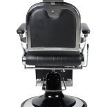 Retro barber křeslo ELEGANCE - matná černá