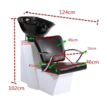 Shampoo chair SOLO - matt black