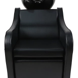 Shampoo chair GALA - matt black