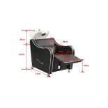 Shampoo chair GALA - matt black