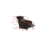 Shampoo chair FERRY - matt black