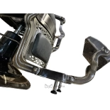 Retro barber chair CEZANNE BRONZ - suede black