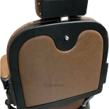 Retro barber chair CEZANNE BLACK - cooper brown