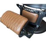 Retro barber chair CEZANNE BLACK - cooper brown