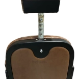 Retro barber chair CEZANNE BLACK - cooper brown