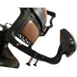 Retro barber chair CEZANNE BLACK - cooper brown