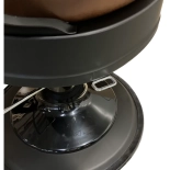 Retro barber chair CEZANNE BLACK - cooper brown