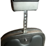 Retro barber chair CEZANNE GREY - matt black