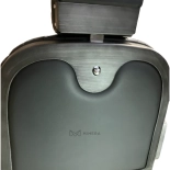 Retro barber chair CEZANNE GREY - matt black